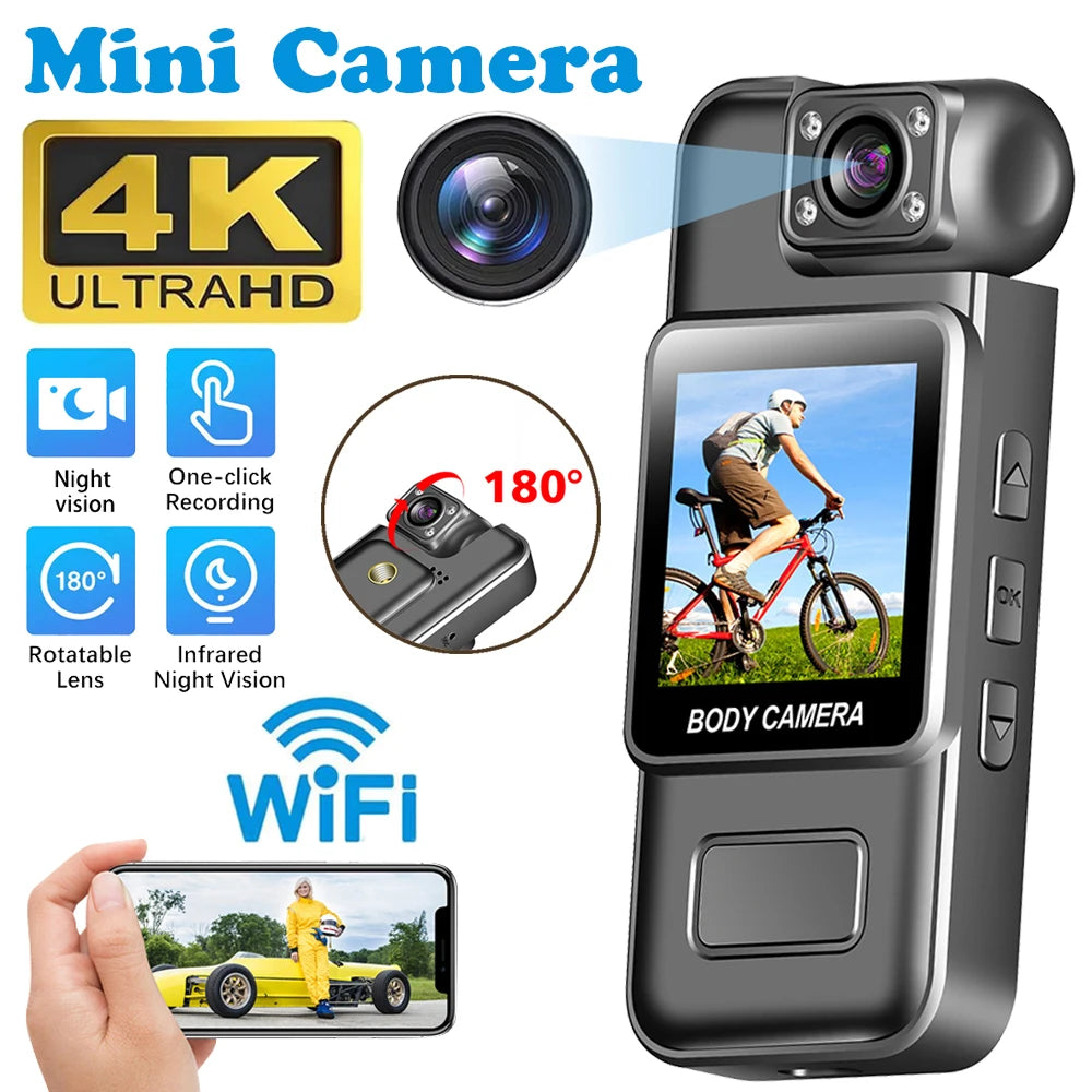 Ultra HD 4K WiFi Mini Camera Portable Digital Video Recorder