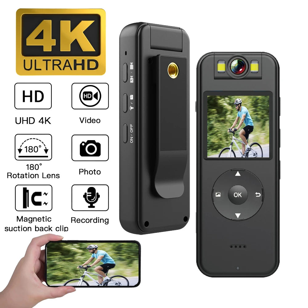 Ultra HD 4K Mini Camera Infrared Night Vision Miniature Camcorder