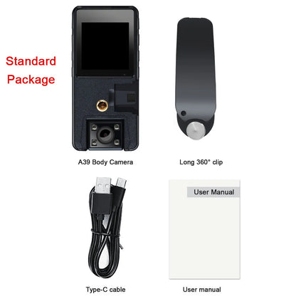 Full 1080P HD Mini Camera 3000mAh Camcorder Body Mount