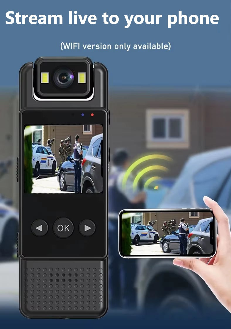 WiFi Mini Body Camera – Video Recorder Protection