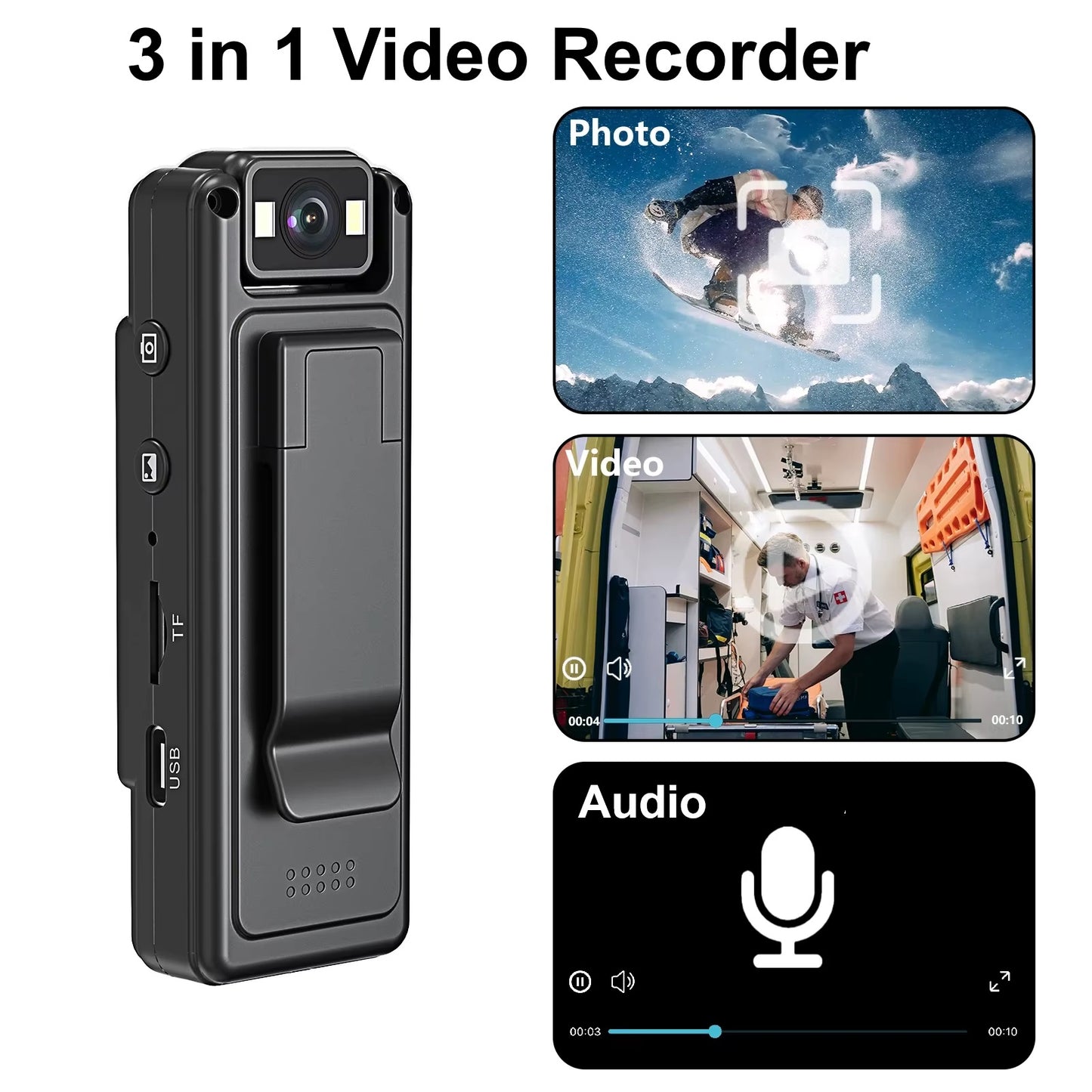 WiFi Mini Body Camera – Video Recorder Protection